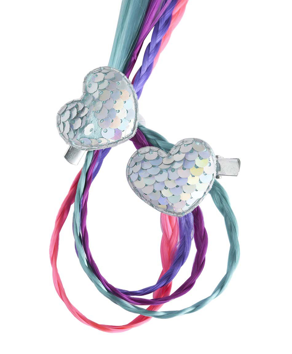 Set mechas pinches coraz&oacute;n 2 piezas