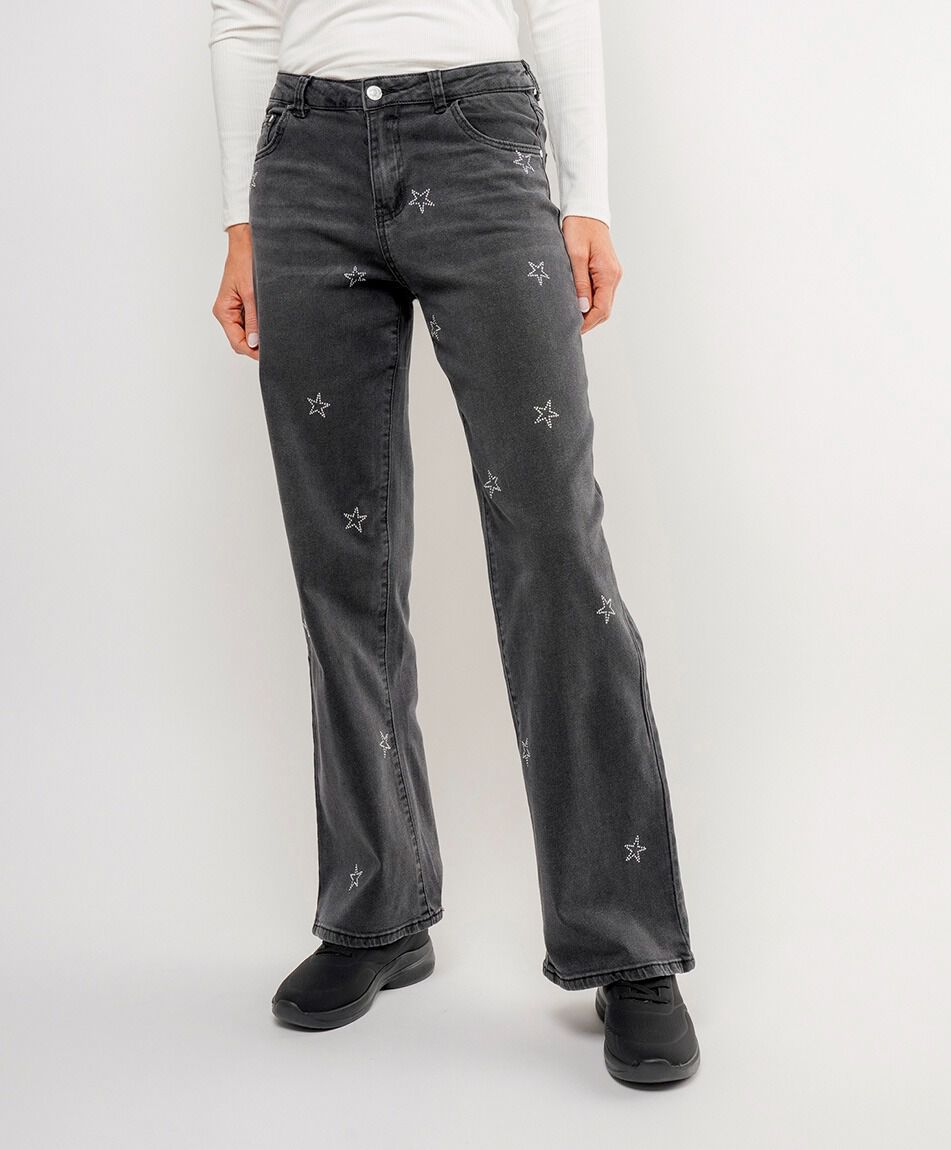 Jeans mujer estrellas brillos&nbsp;