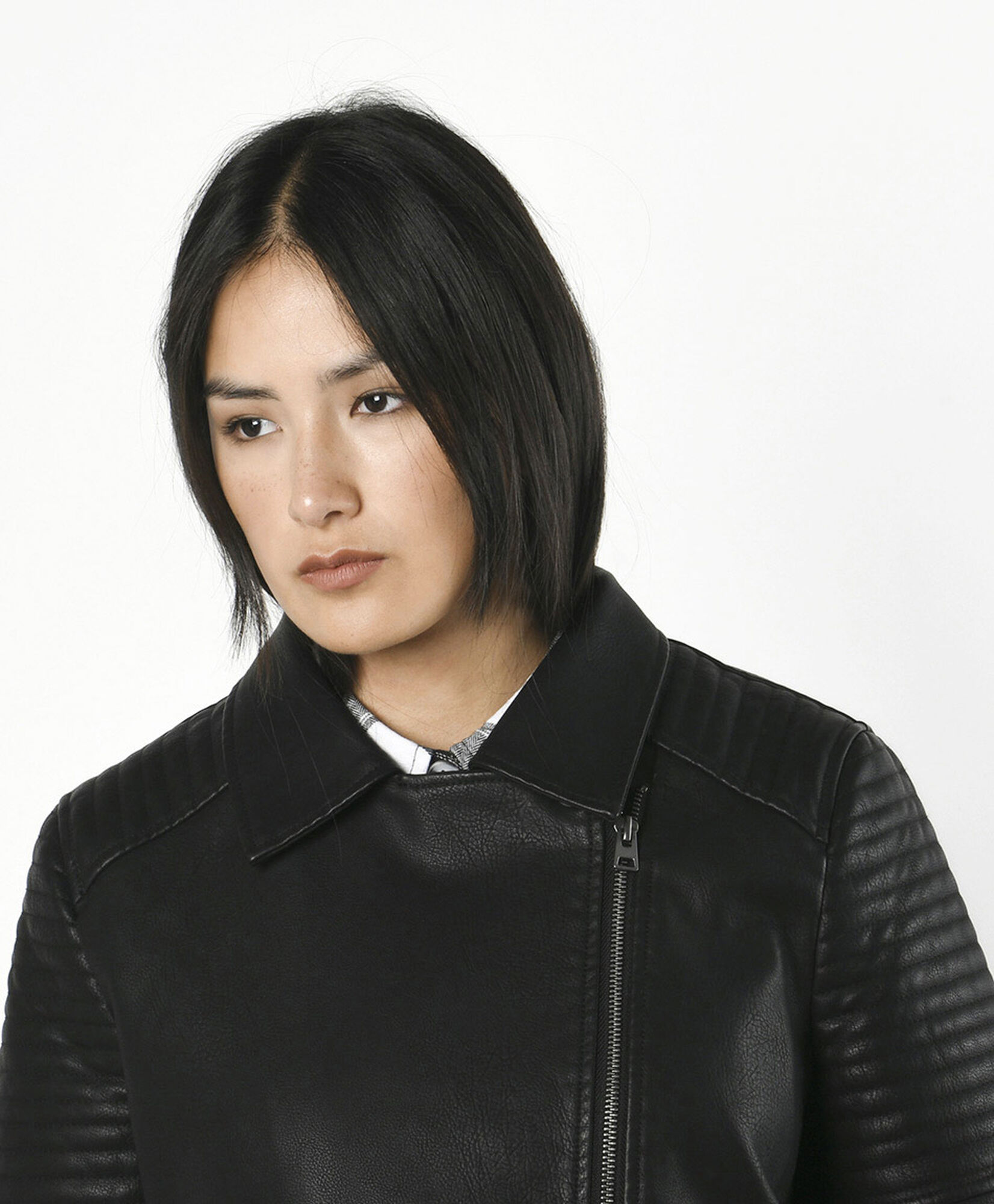 Chaqueta mujer biker textura Chaqueta mujer biker textura