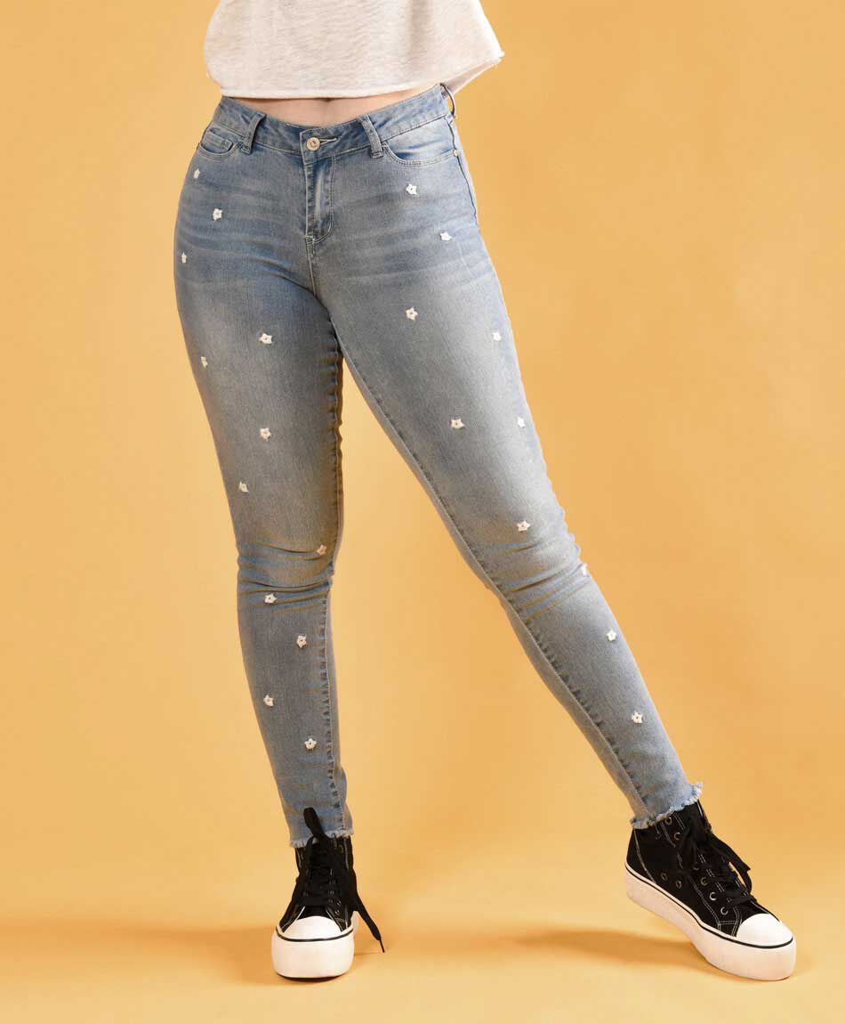 Jeans bordado marg