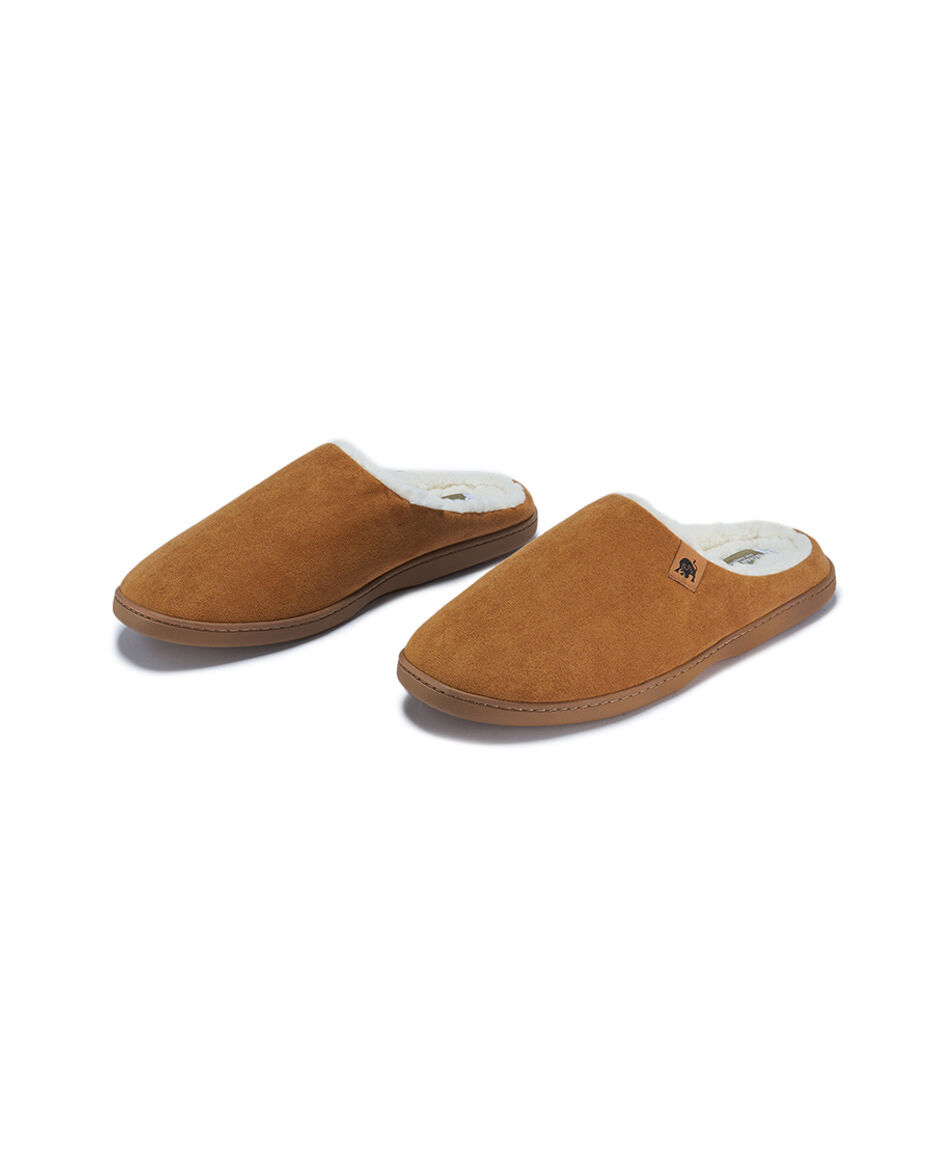 Pantufla hombre gamuza brown