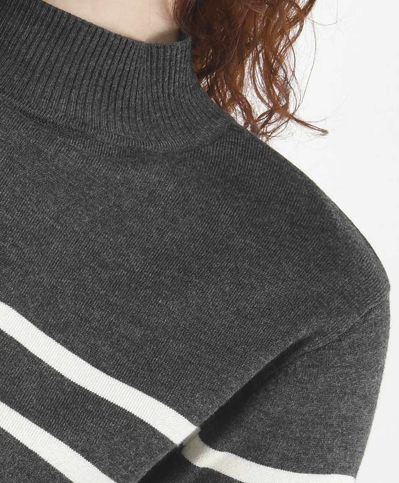 Sweater mujer líneas cuello perkins Sweater mujer líneas cuello perkins
