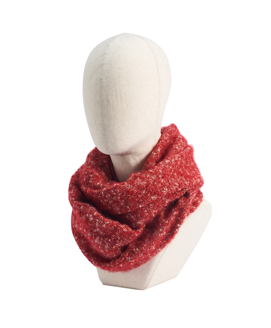 Cuello mujer tejido melange