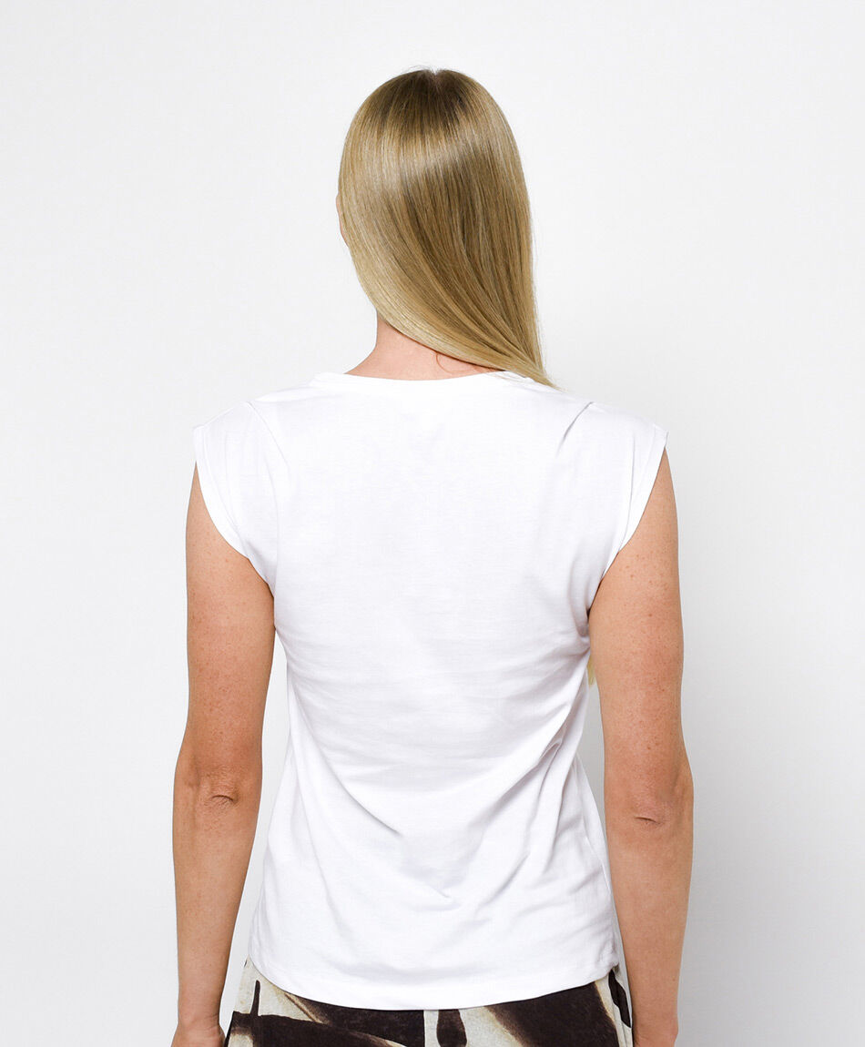 Polera mujer bordado golden