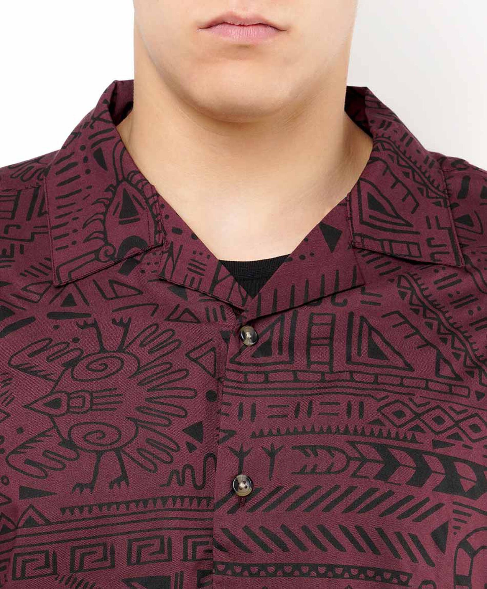 Camisa hombre casual diseño jeroglífico Camisa hombre casual diseño jeroglífico