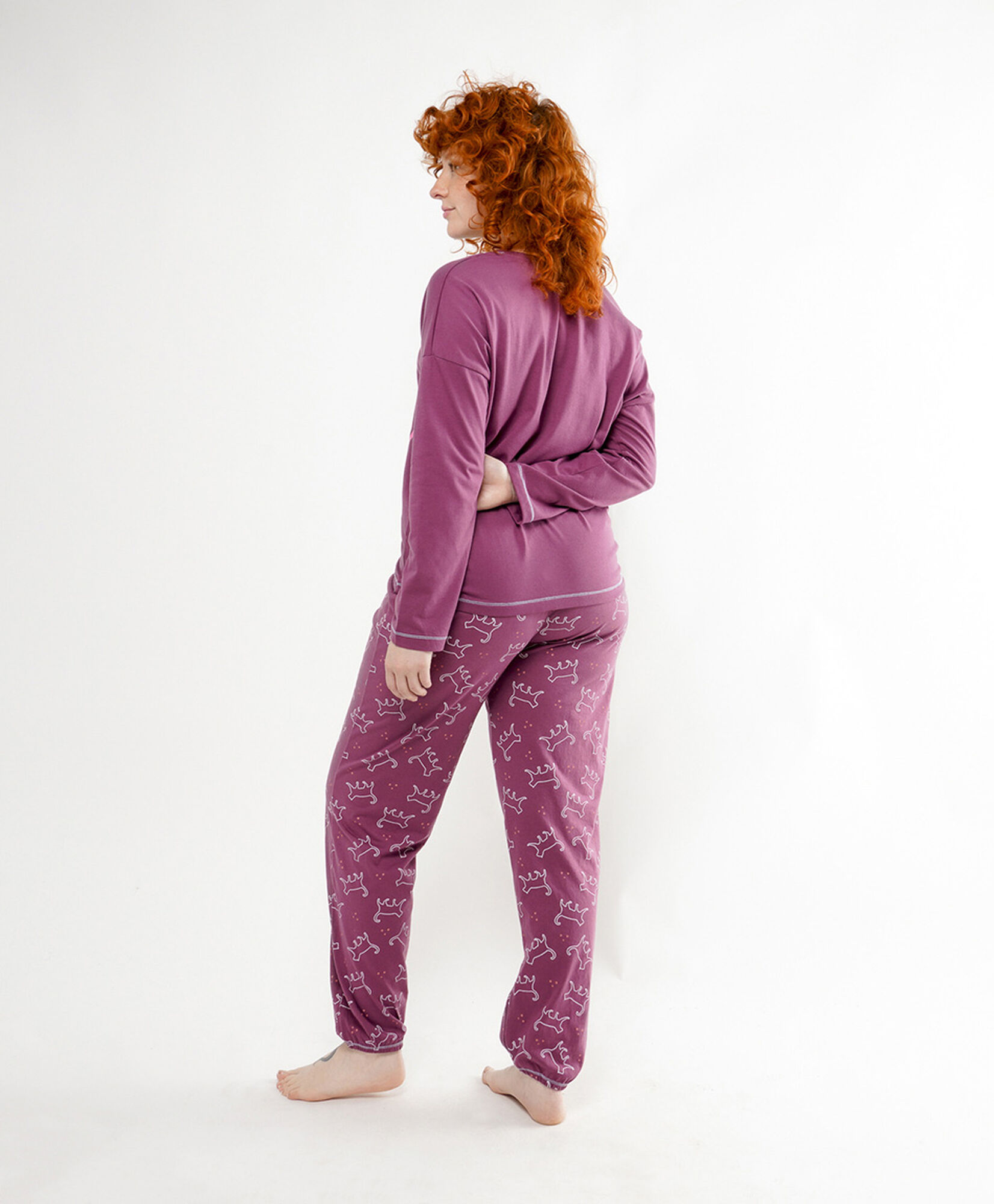 Pijama mujer gato gris Pijama mujer gato gris