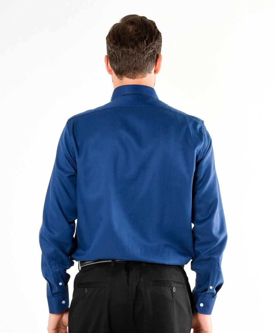 Camisa hombre navy manga larga