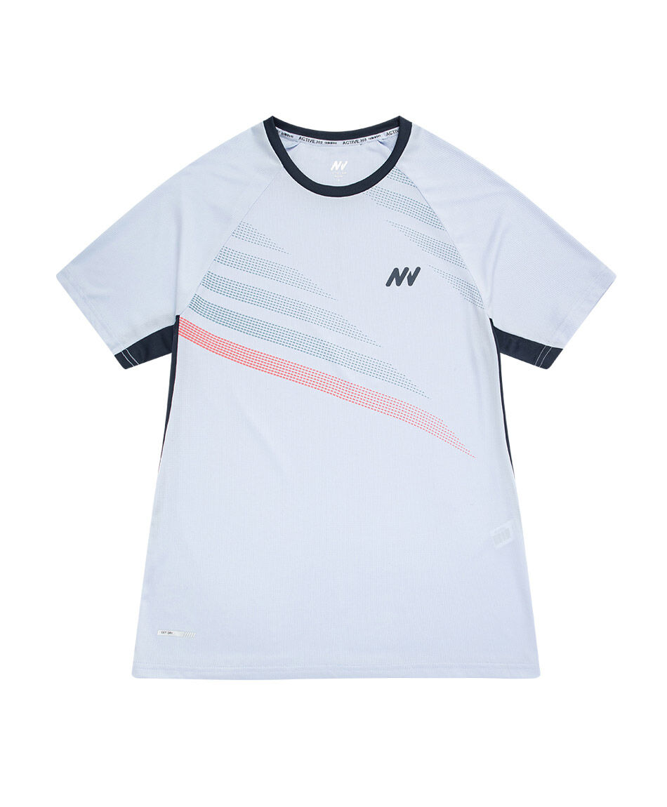 Polera deportiva hombre runner white