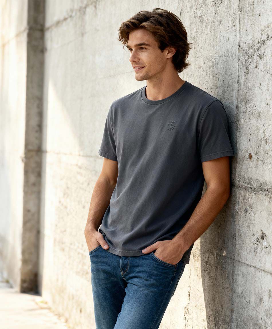 Polera hombre mini print