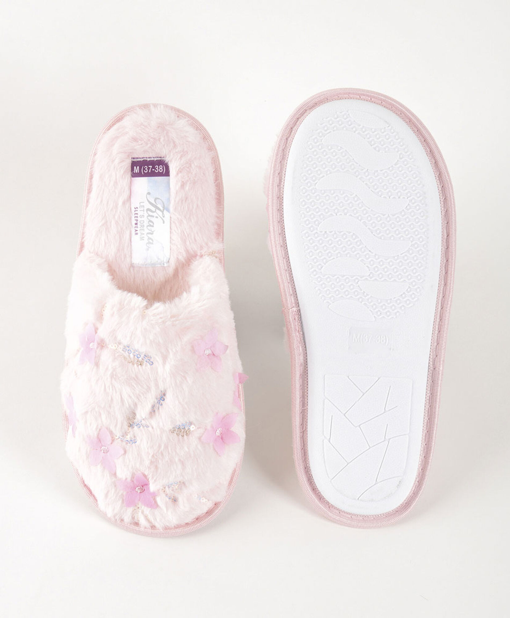 Pantuflas mujer floreada Pantuflas mujer floreada