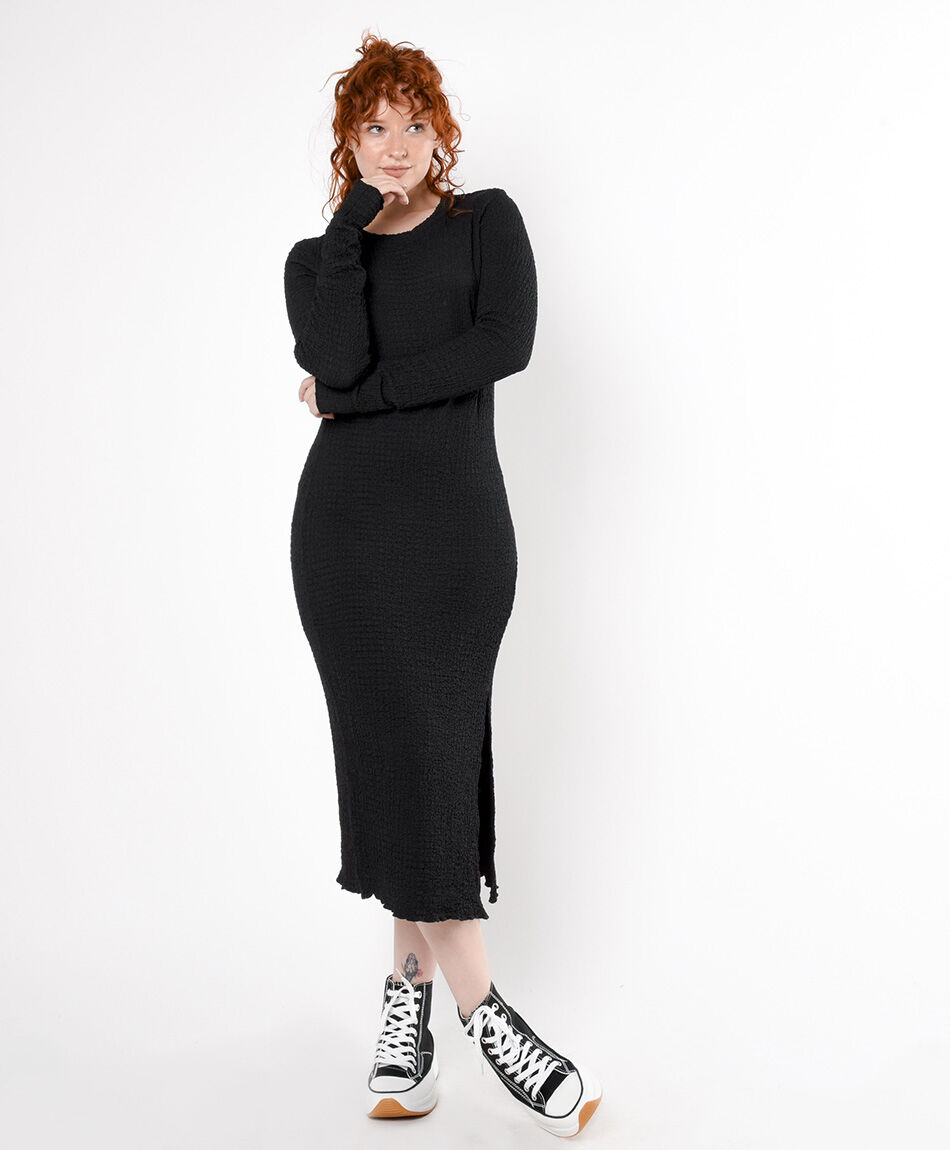 Vestido mujer texturizado