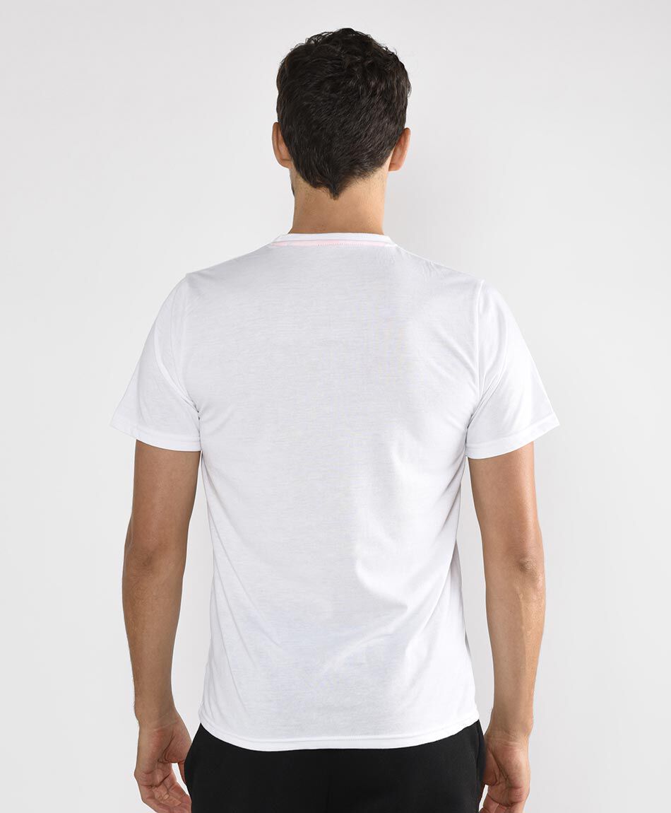 Polera deportiva manga corta cuello redondo