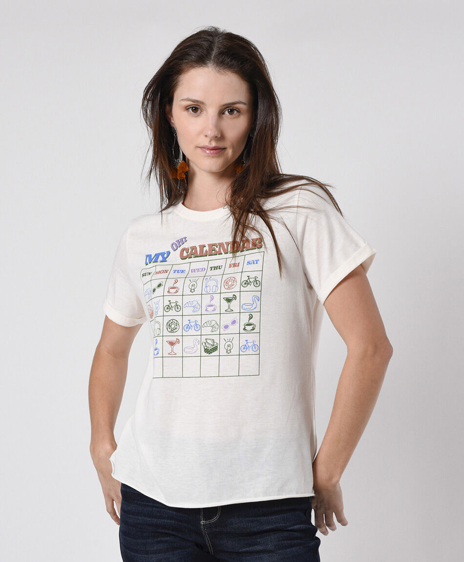 Polera mujer calendario