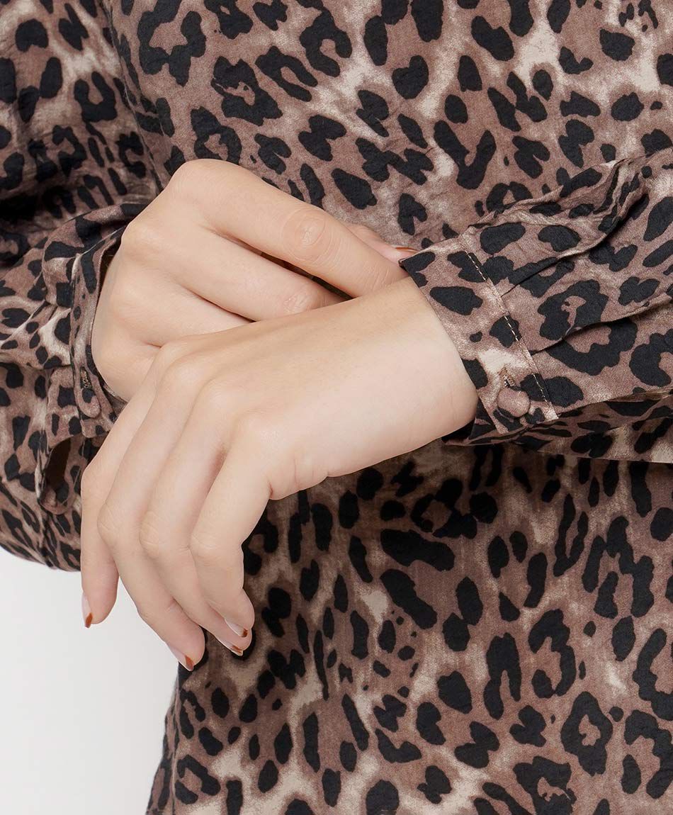 Blusa mujer animal print leopardo