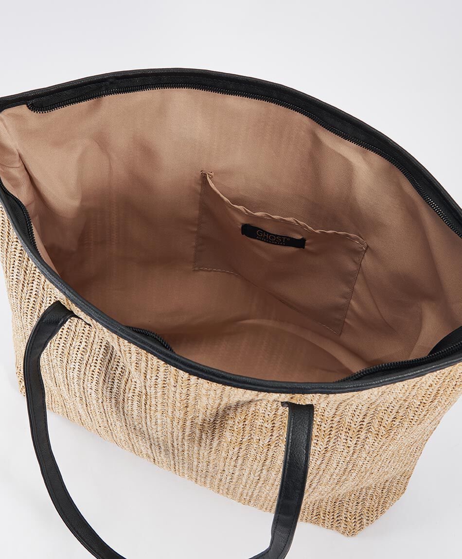 Bolso playa mujer rafia