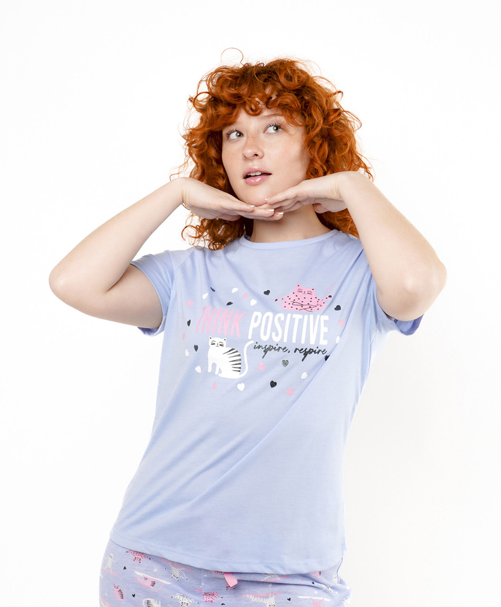 Pijama mujer short think positive Pijama mujer short think positive