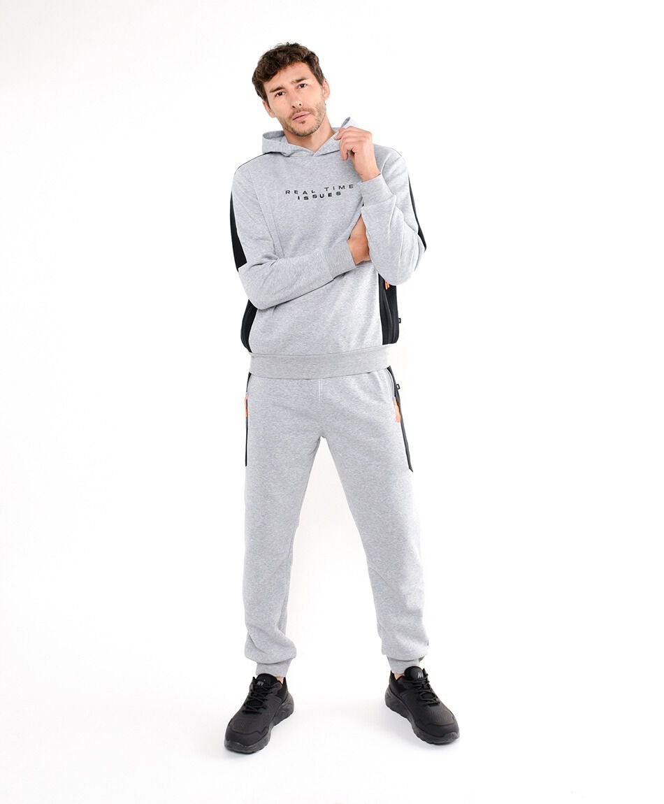 Pantal&oacute;n deportivo hombre gris l&iacute;nea
