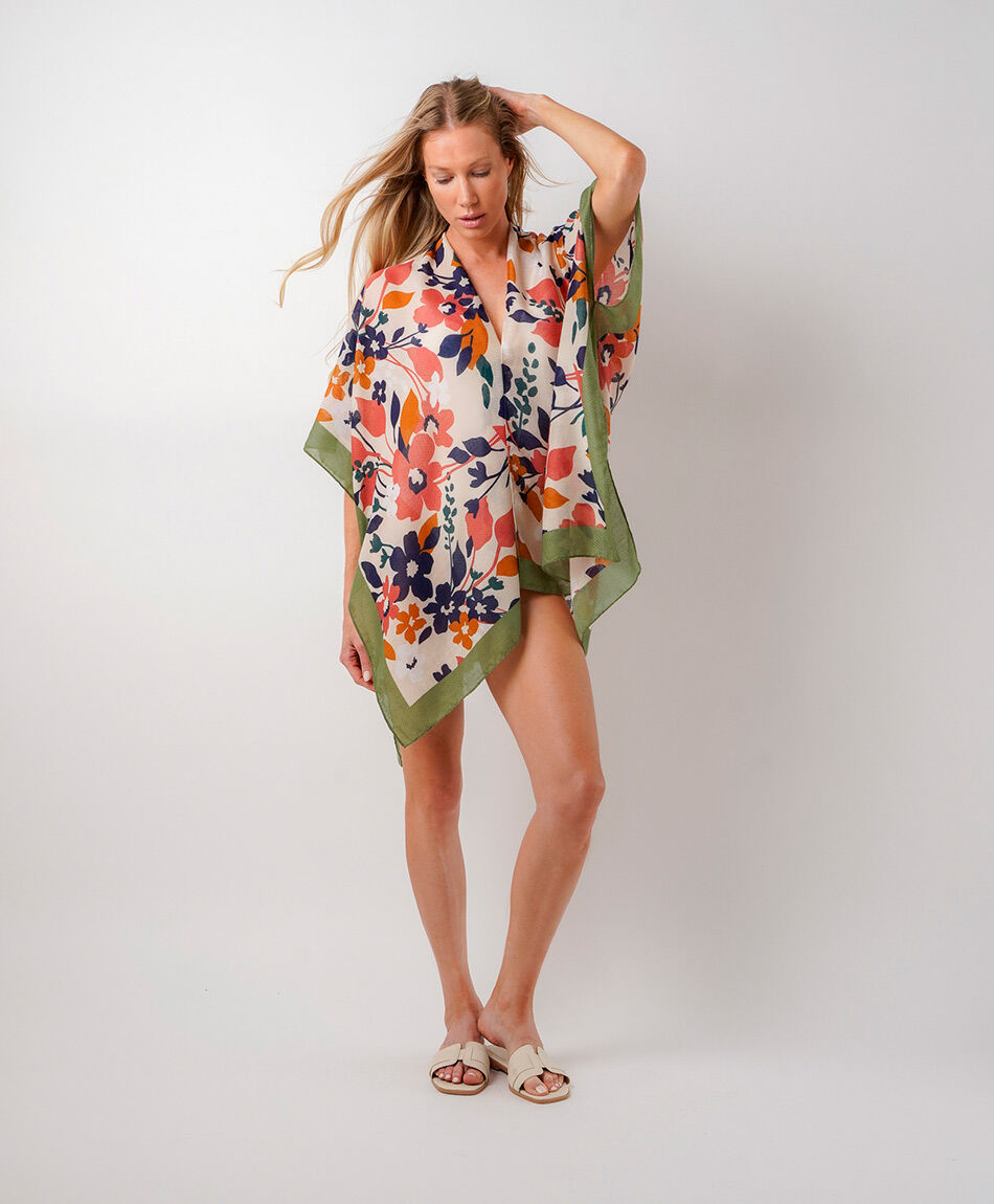 Pareo mujer flores