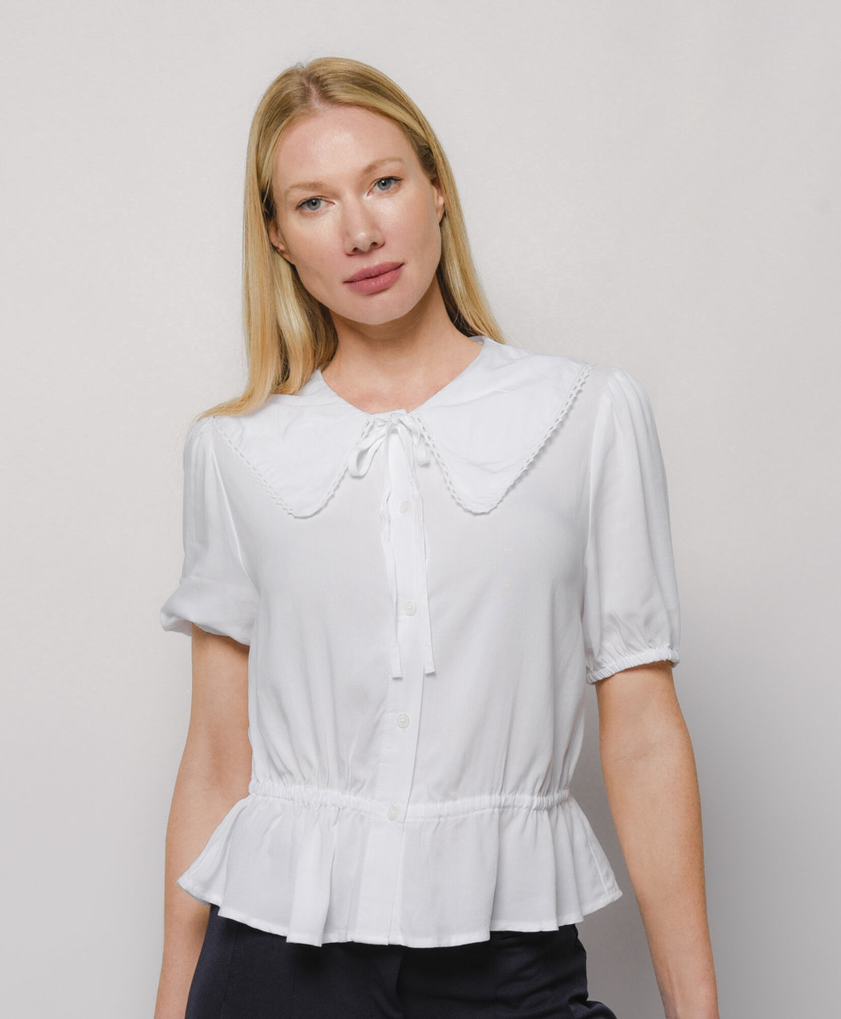 Blusa mujer cuello ancho Blusa mujer cuello ancho