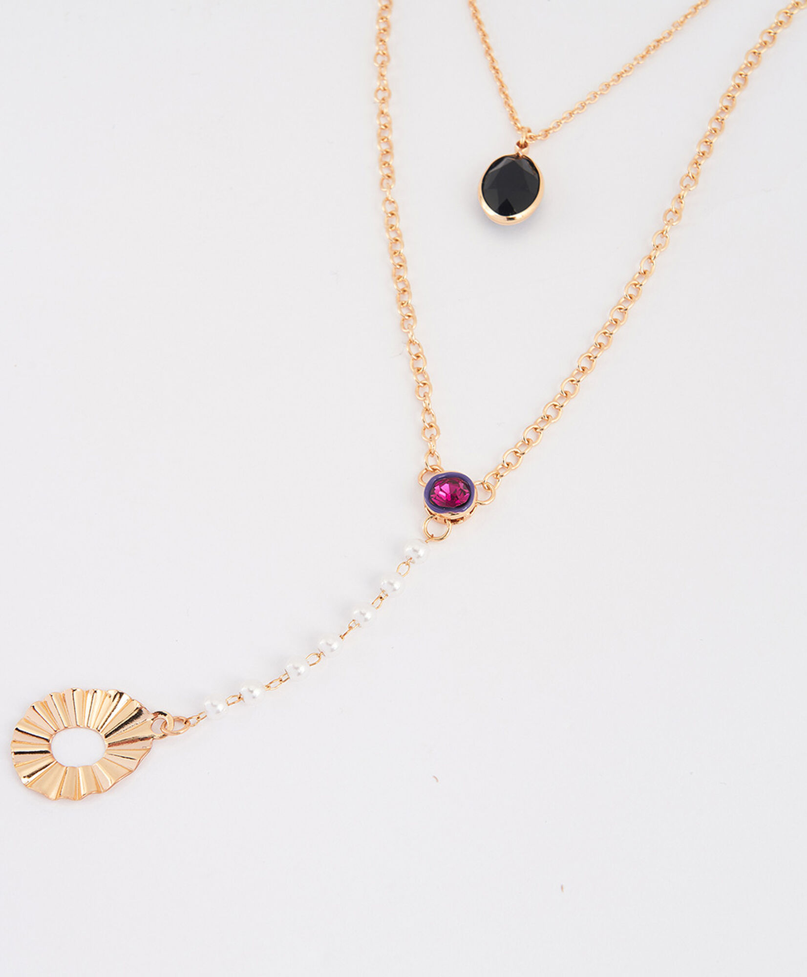 Collar mujer doble piedras Collar mujer doble piedras