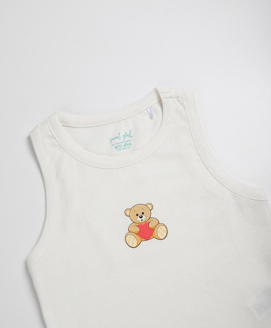 Polera ni&ntilde;a osito