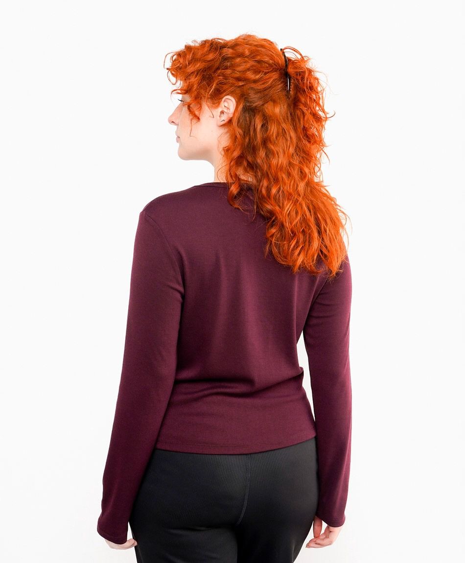 Polera mujer brillos frontales