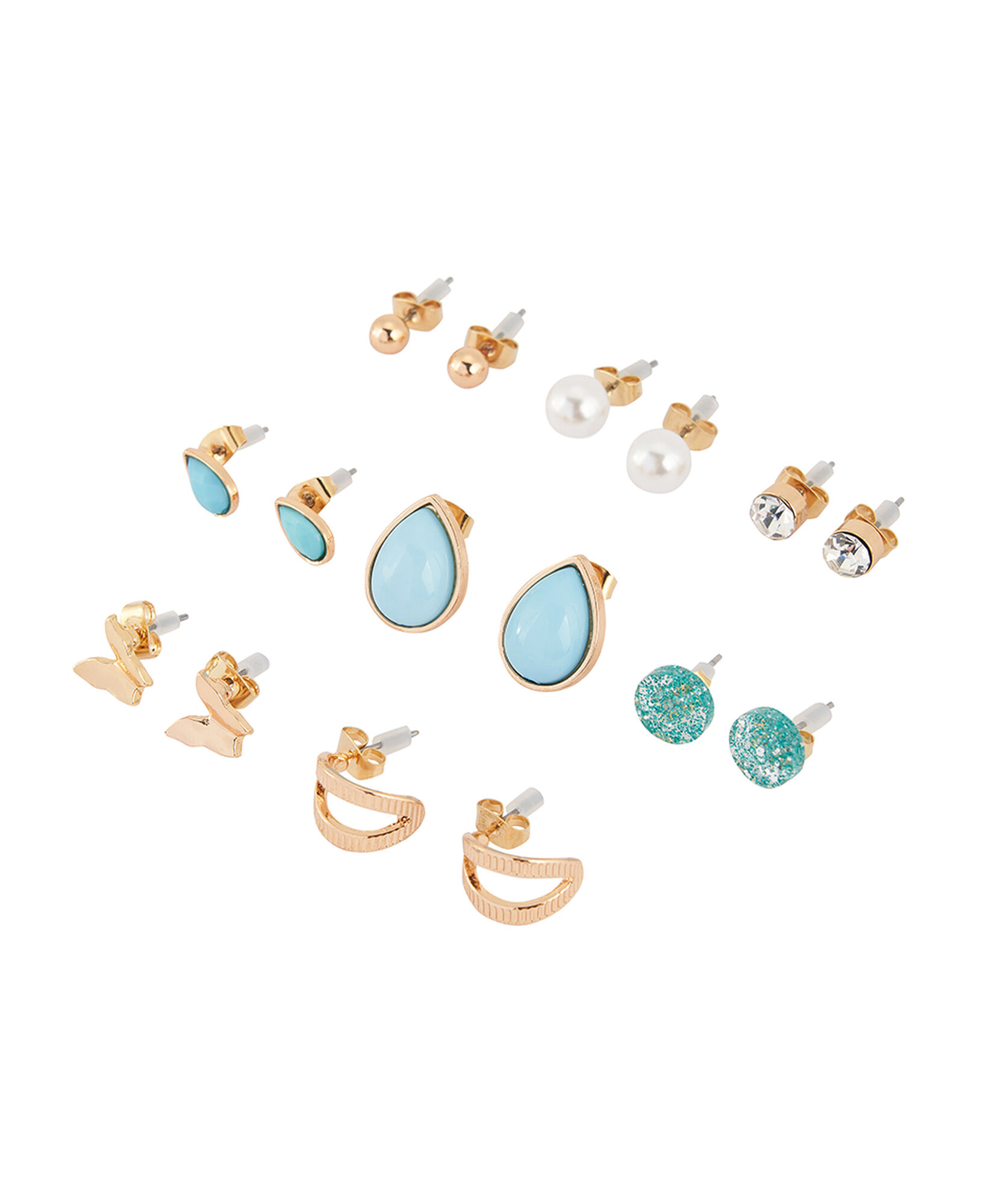 Set 8 aros mujer diseños Set 8 aros mujer diseños