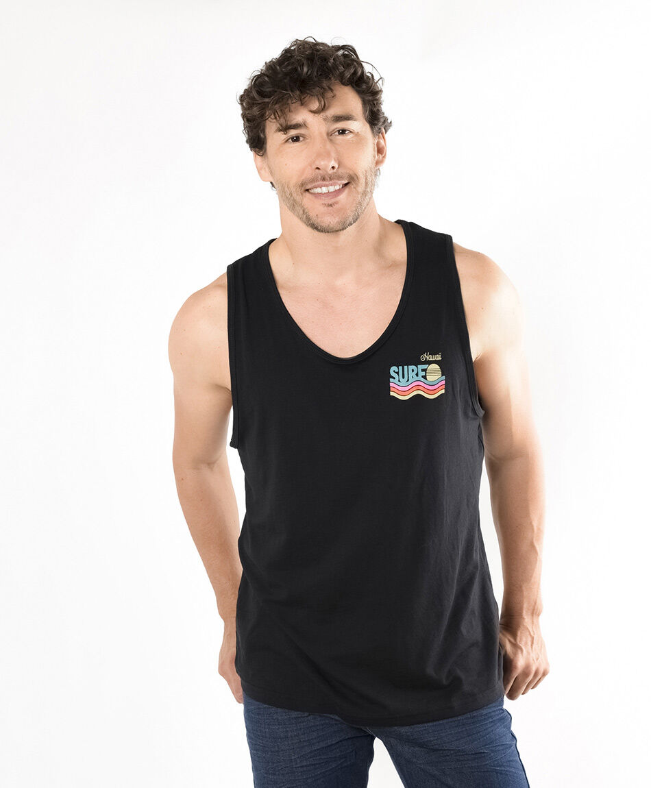 Polera hombre surf sin mangas