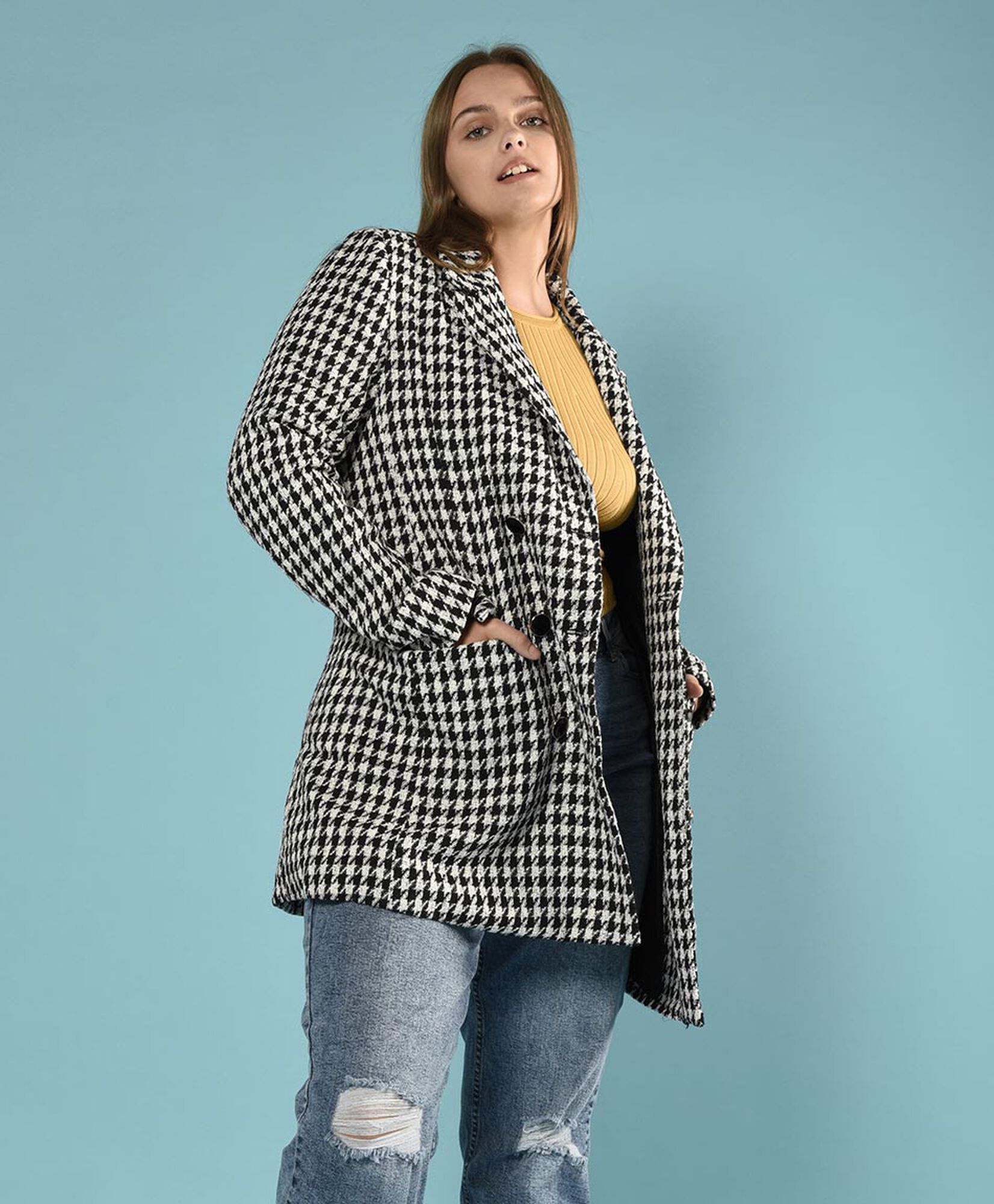 Chaqueta pied de poule Chaqueta pied de poule