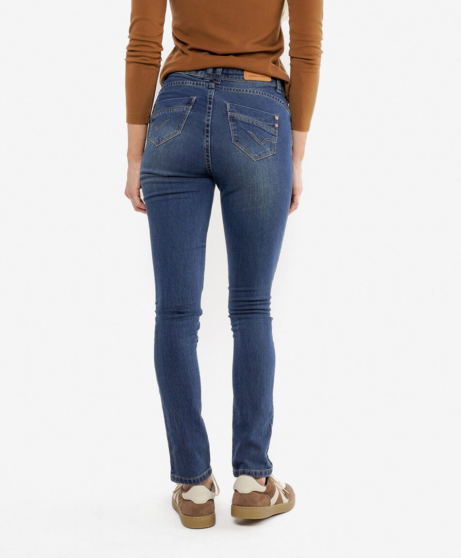 Jeans mujer desgastado skinny fit
