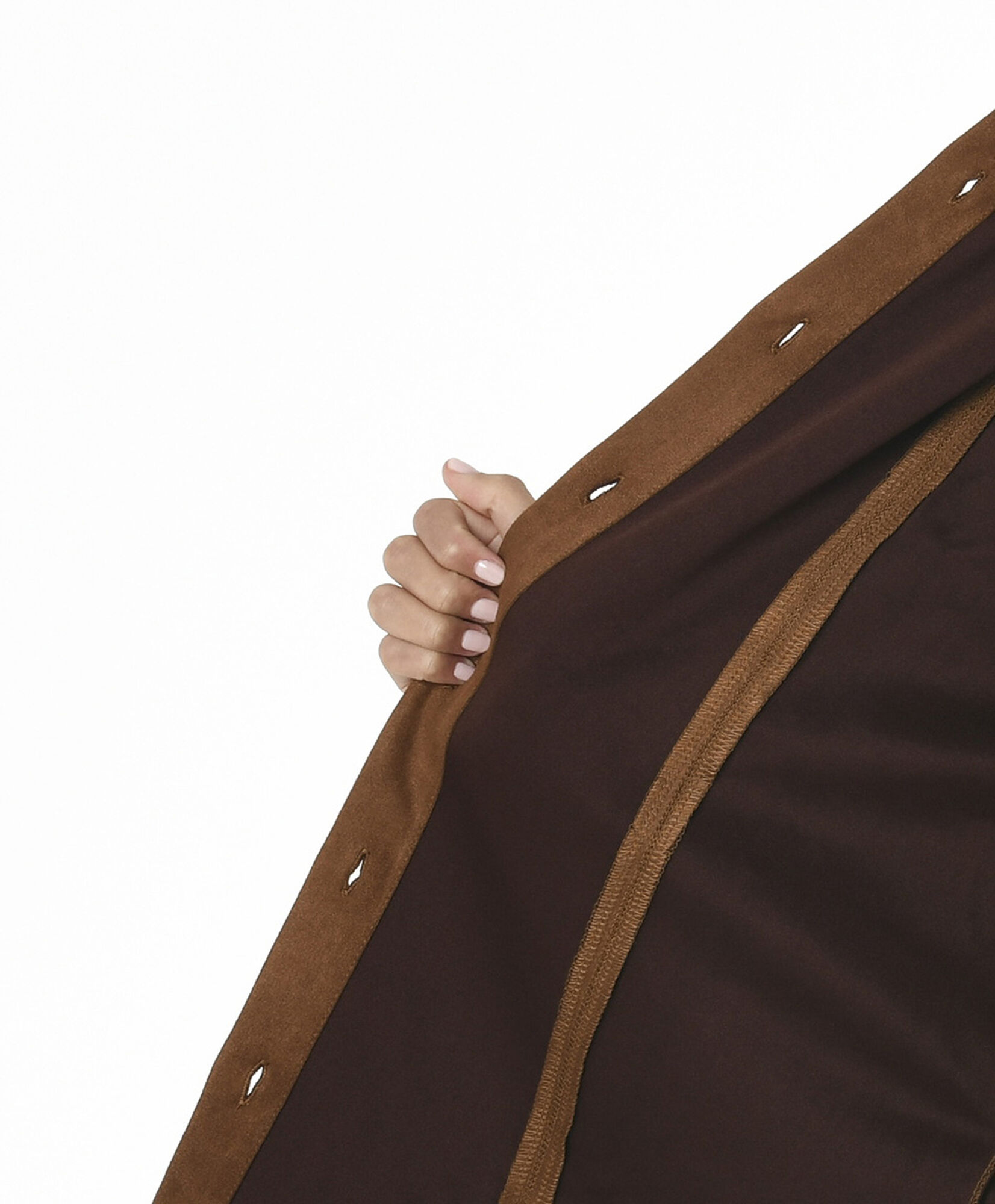 Chaqueta mujer suede lazo café Chaqueta mujer suede lazo café