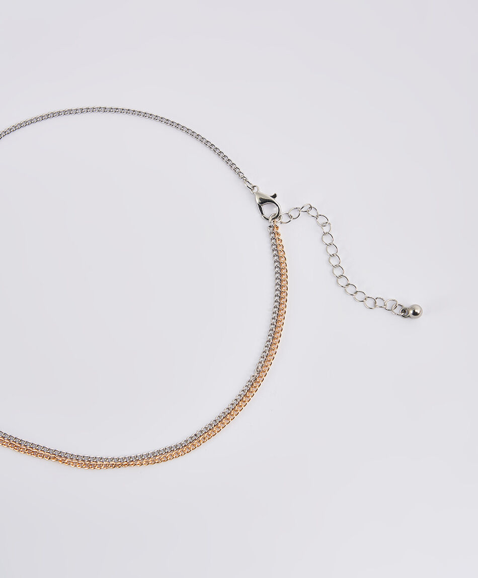 Set collar mujer silver