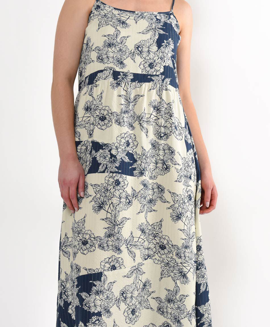 Vestido mujer glamour floreado