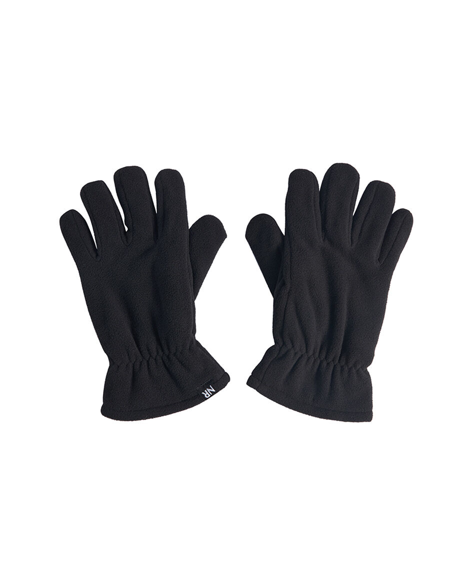 Guantes hombre polar negro