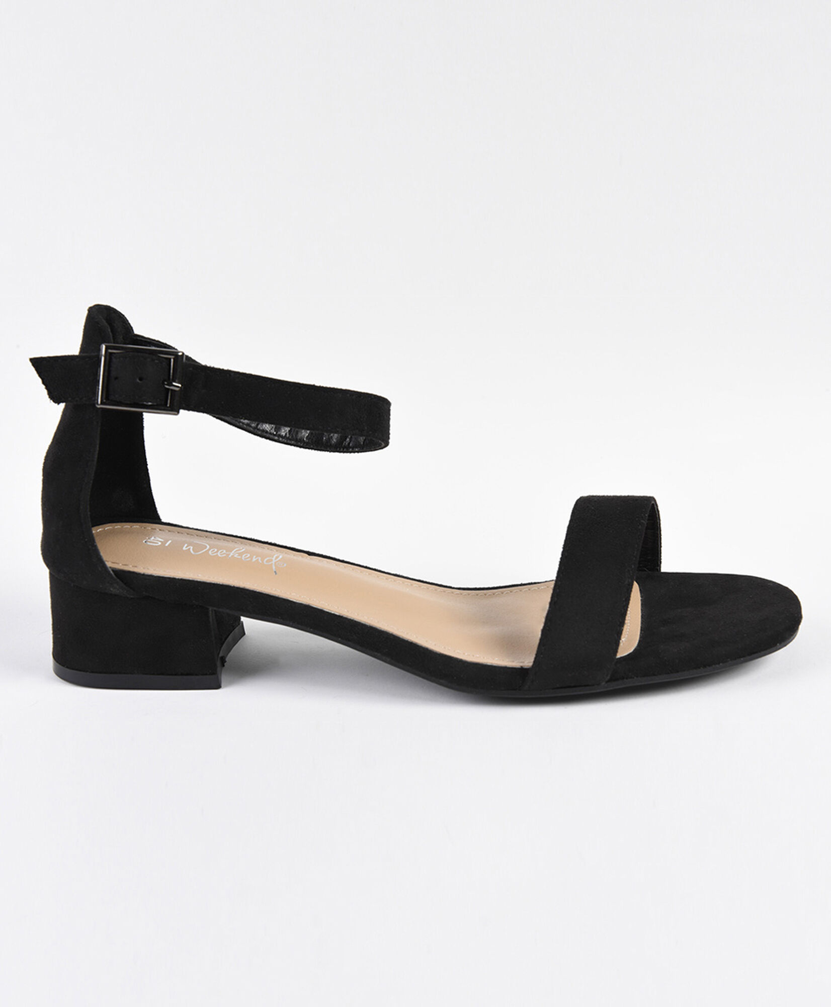 Sandalias mujer gamuza taco cuadrado Sandalias mujer gamuza taco cuadrado