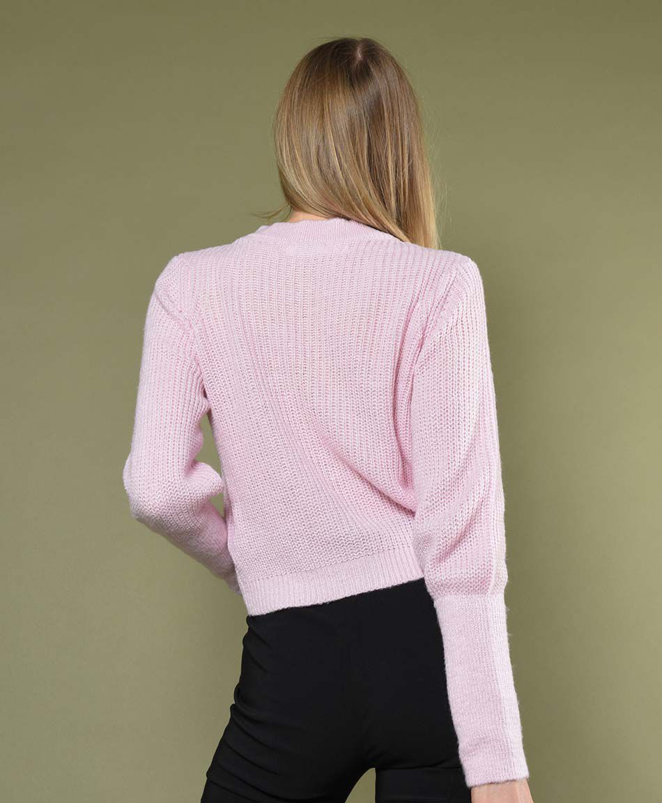 Cardigan botones cuello redondo