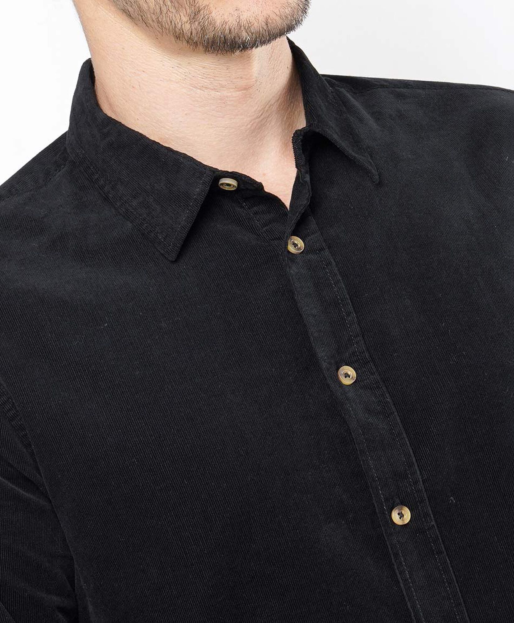 Camisa hombre corderoy negra Camisa hombre corderoy negra