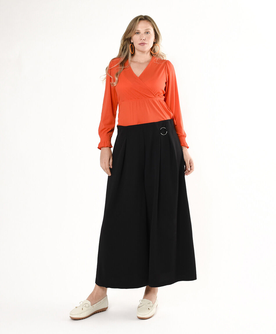 Pantalón mujer argolla extra wide