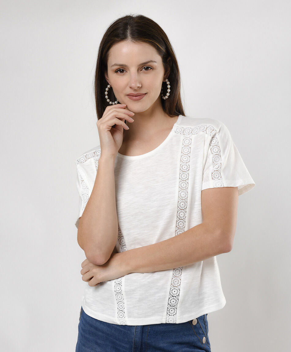 Polera mujer bordado