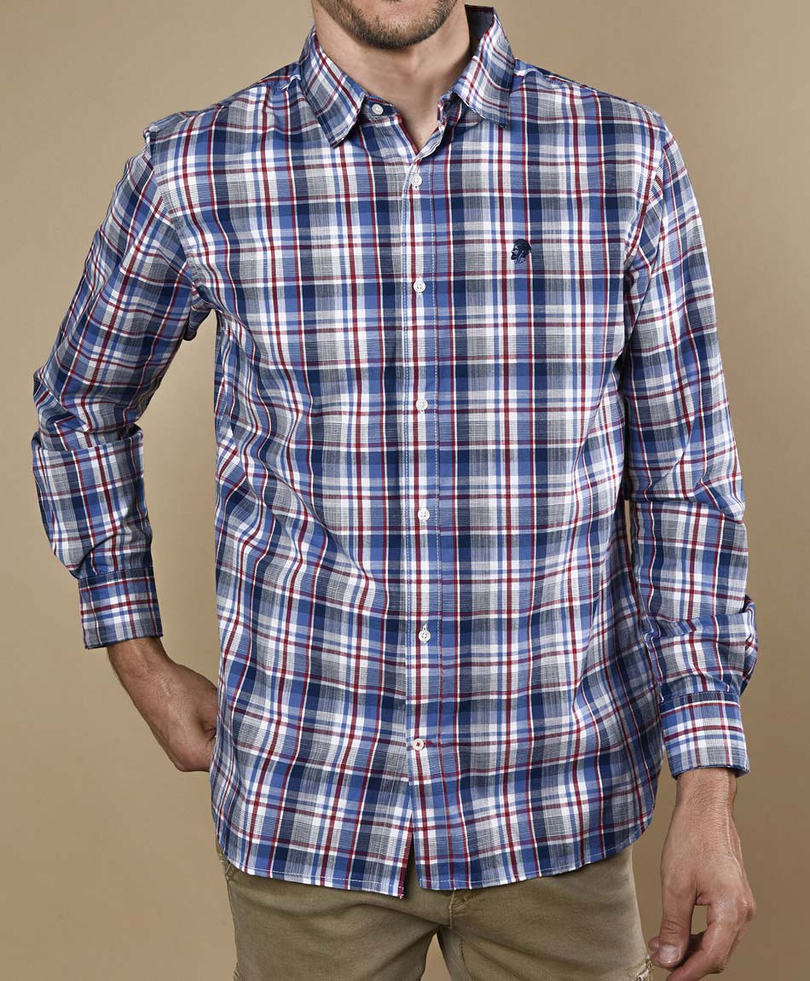 Camisa tartán manga larga Camisa tartán manga larga