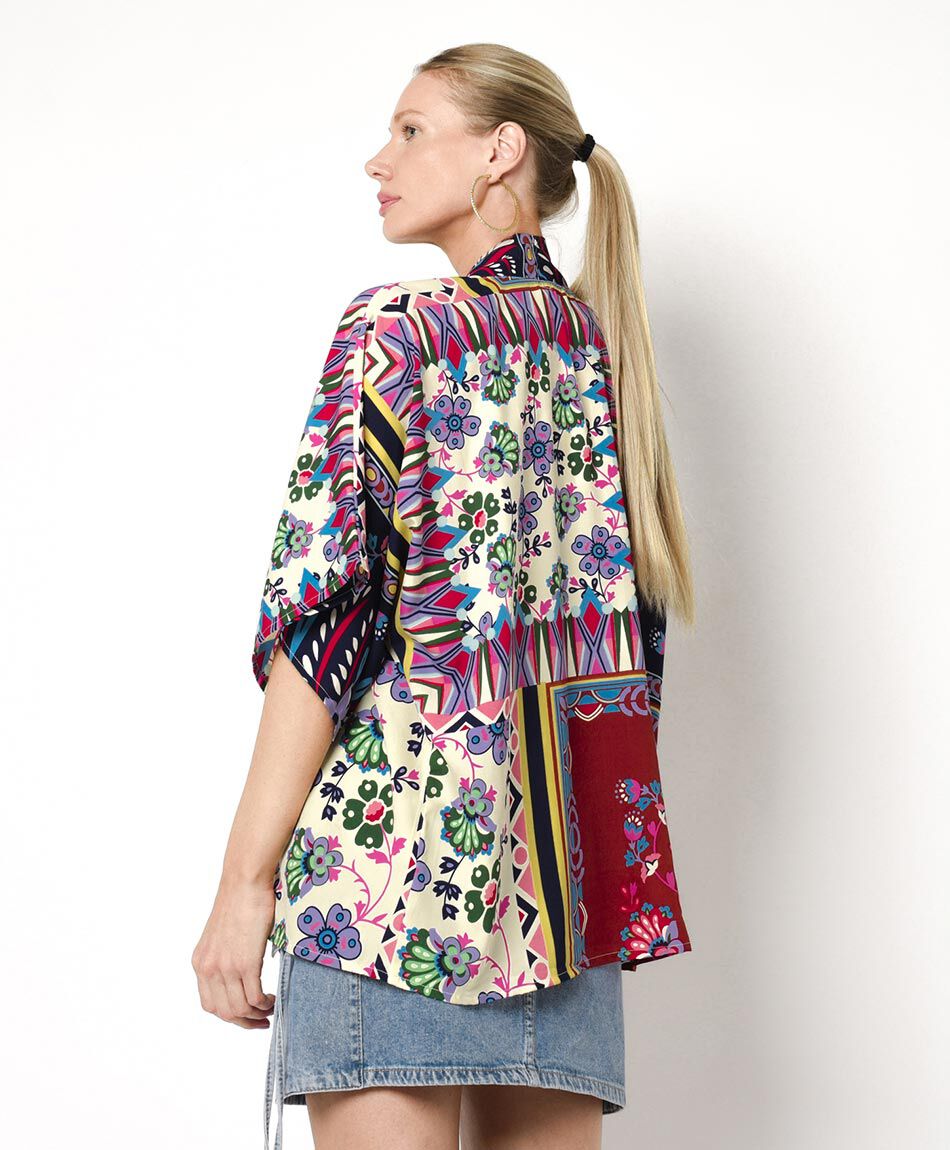 Kimono mujer patchwork