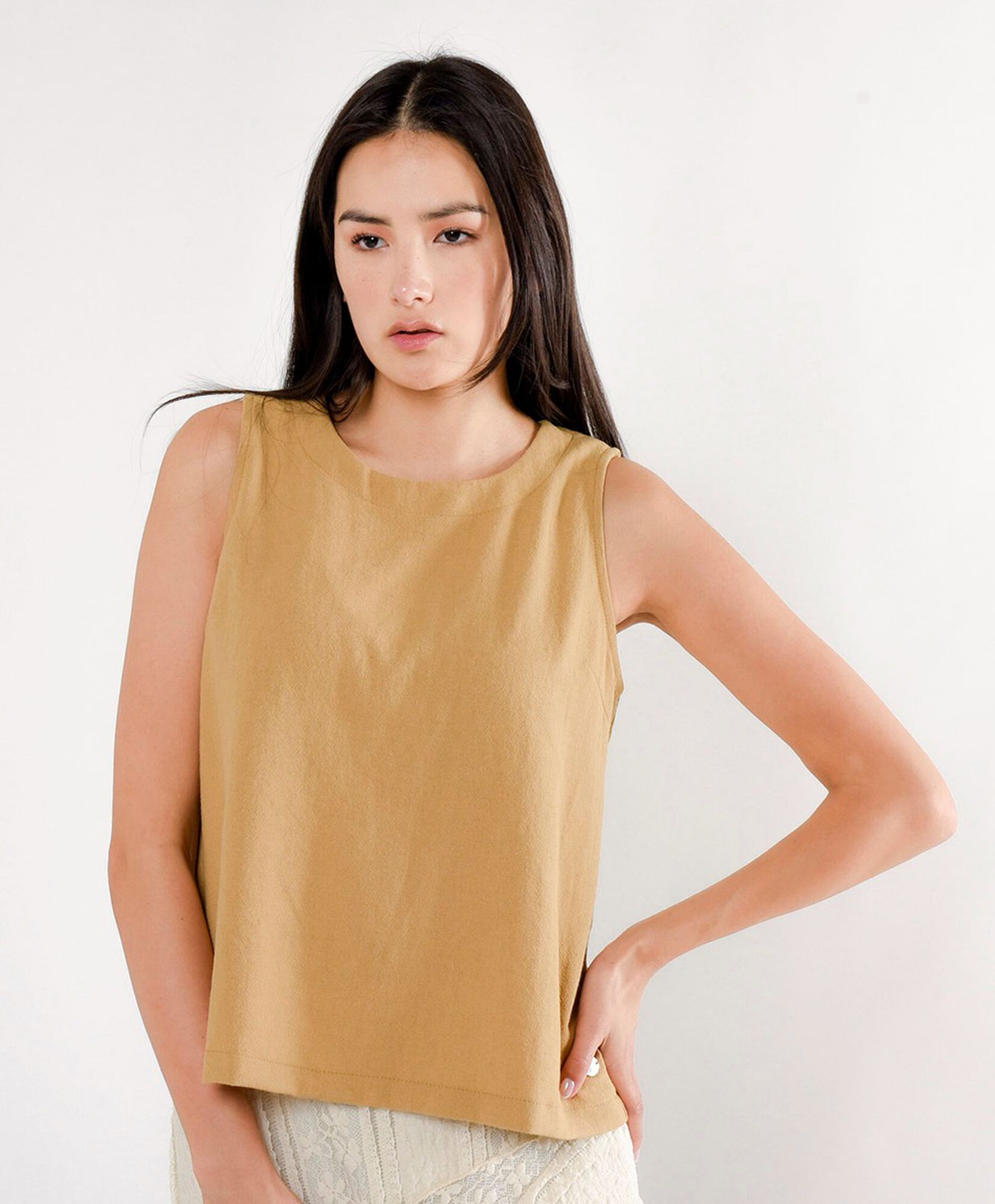 Blusa mujer básica sin mangas Blusa mujer básica sin mangas