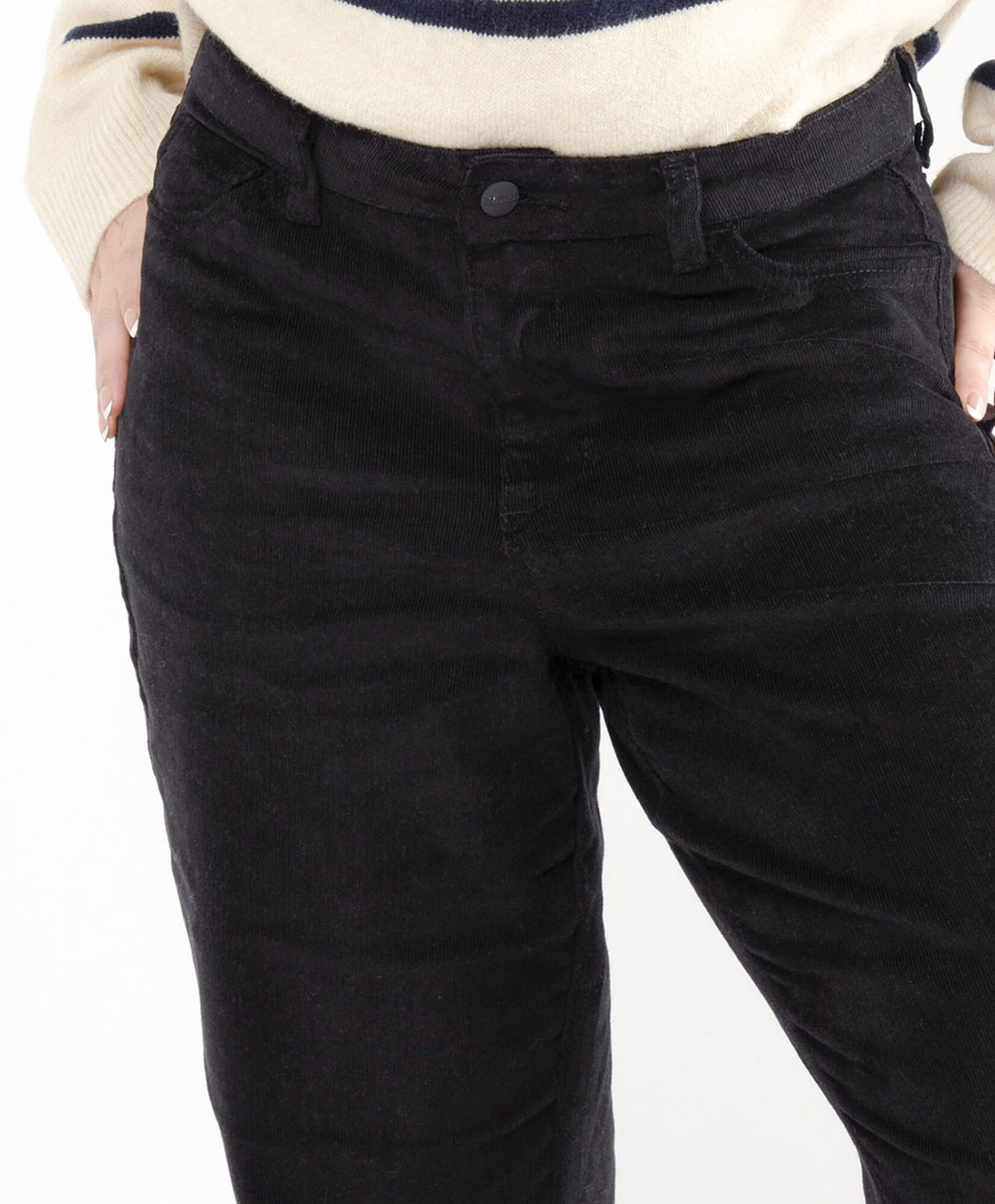Pantalón mujer corderoy negro Pantalón mujer corderoy negro