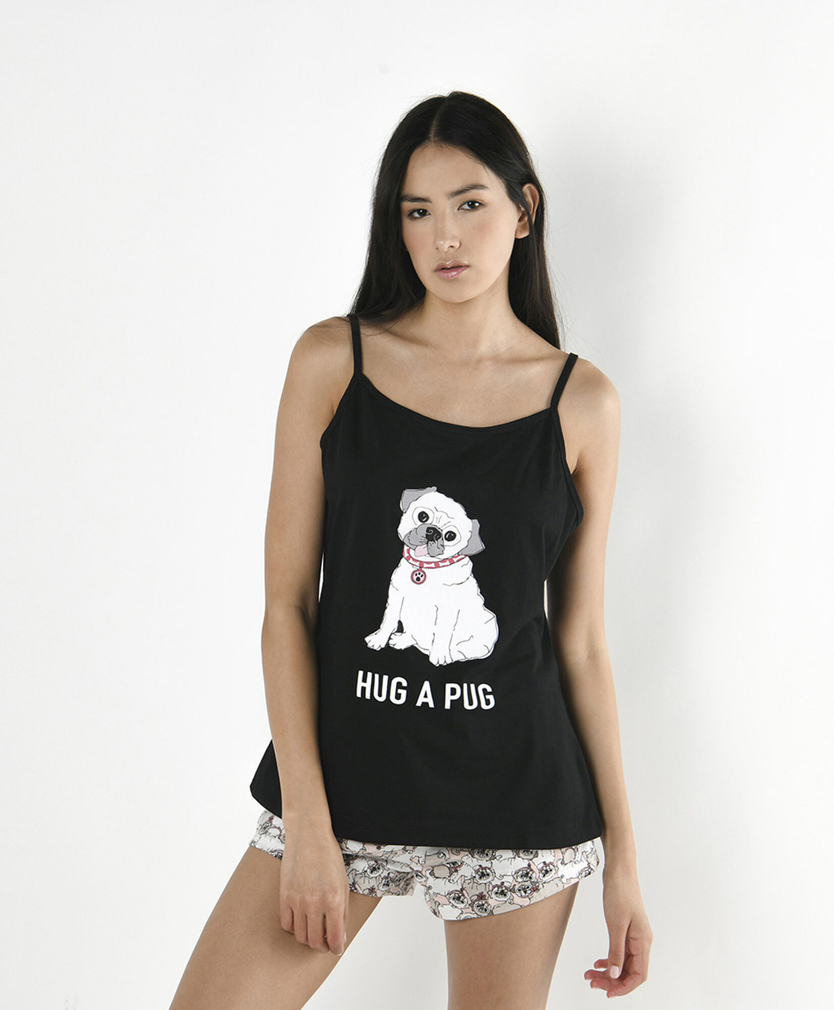 Pijama mujer pug short Pijama mujer pug short