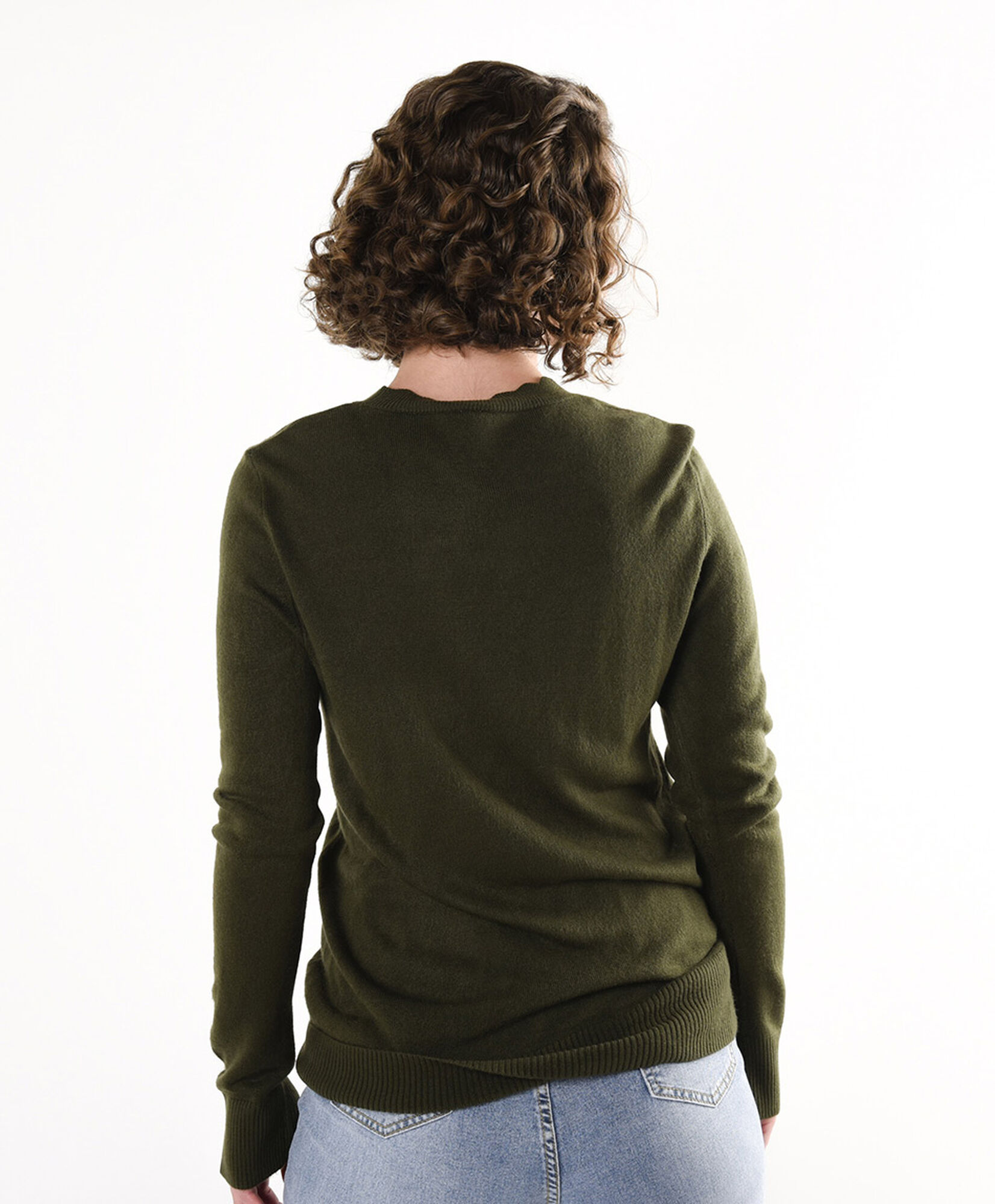 Sweater mujer liso cuello ondas Sweater mujer liso cuello ondas
