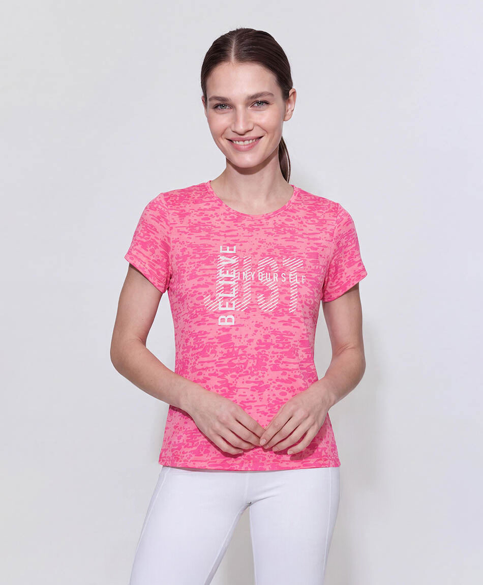 Polera deportiva mujer believe