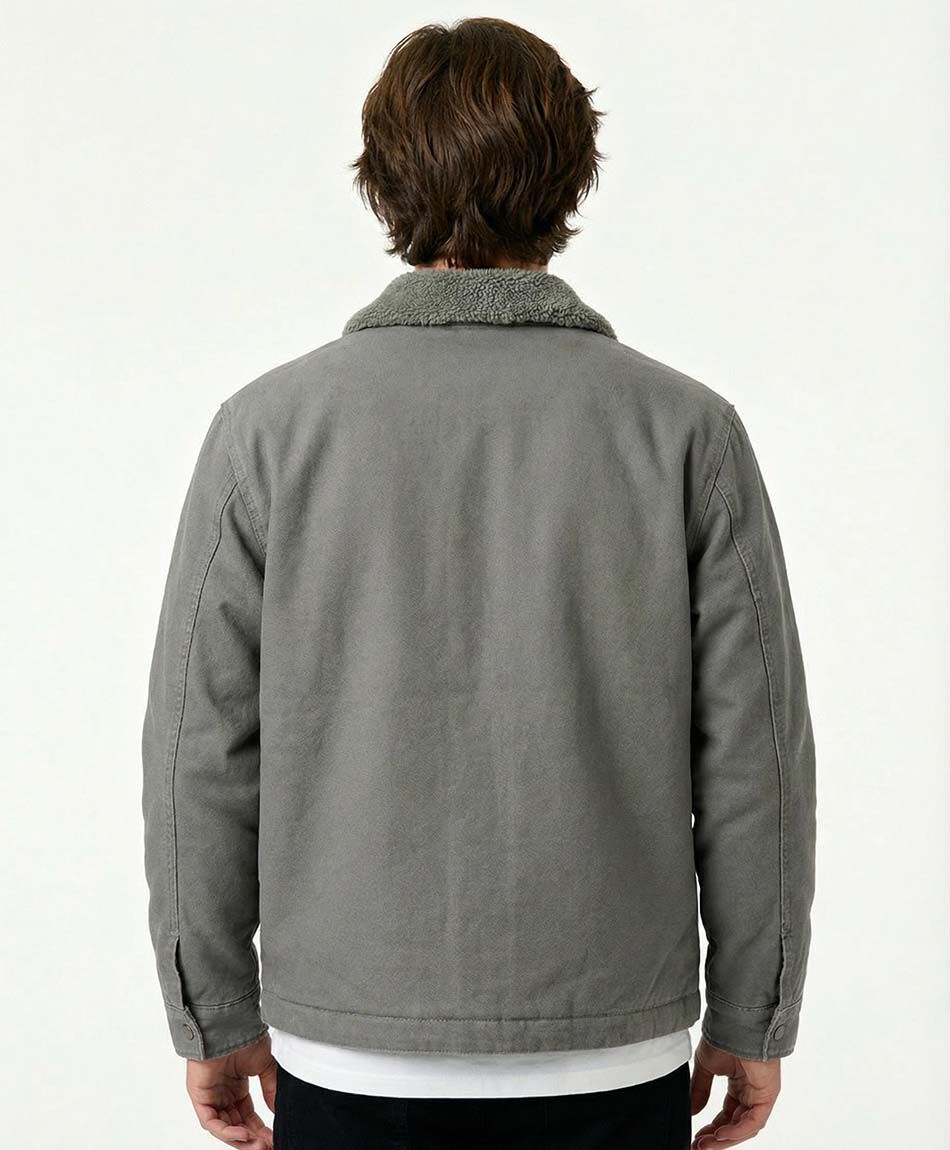 Chaqueta hombre canvas forrada