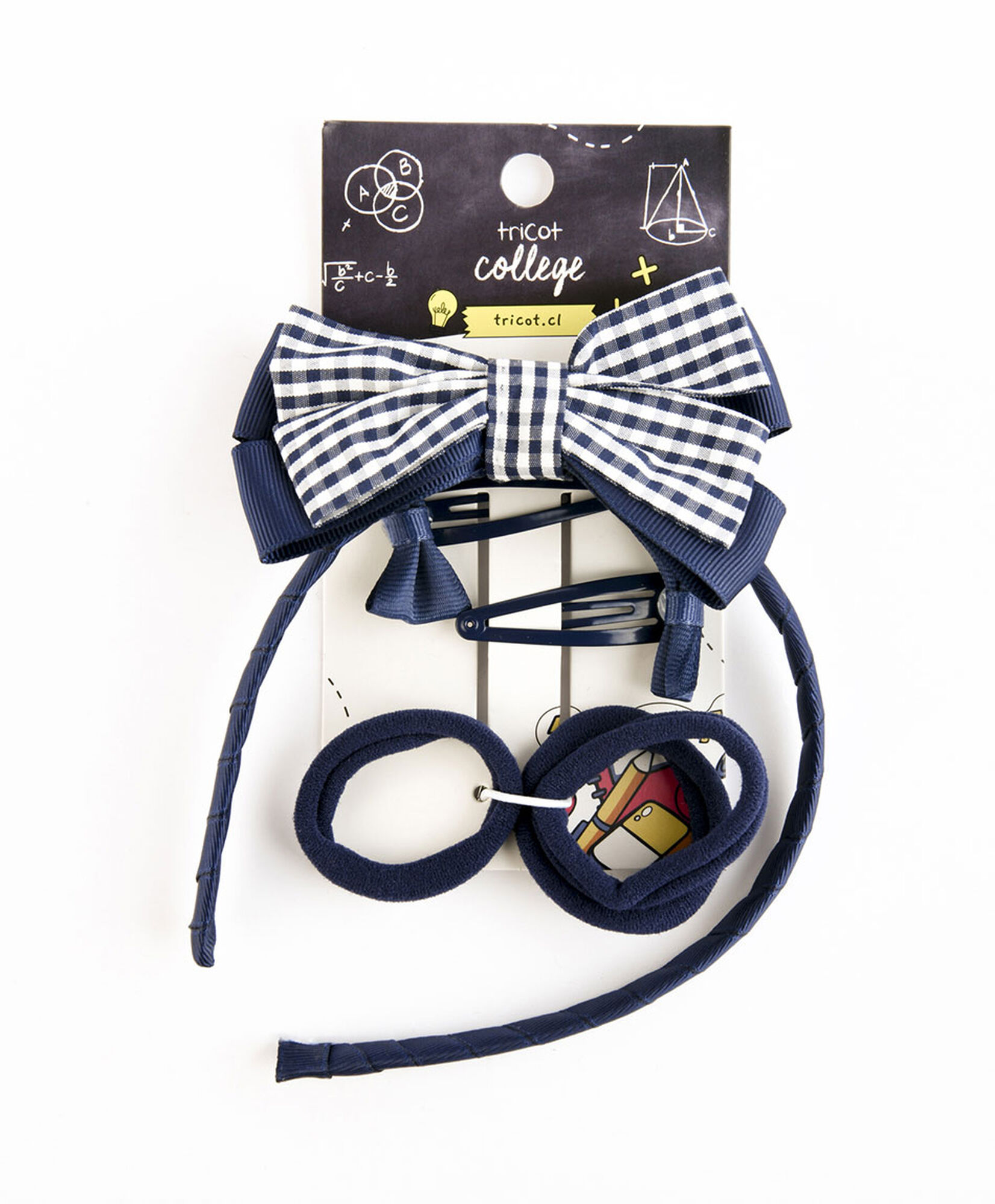 Set accesorios pelo escolares azul Set accesorios pelo escolares azul