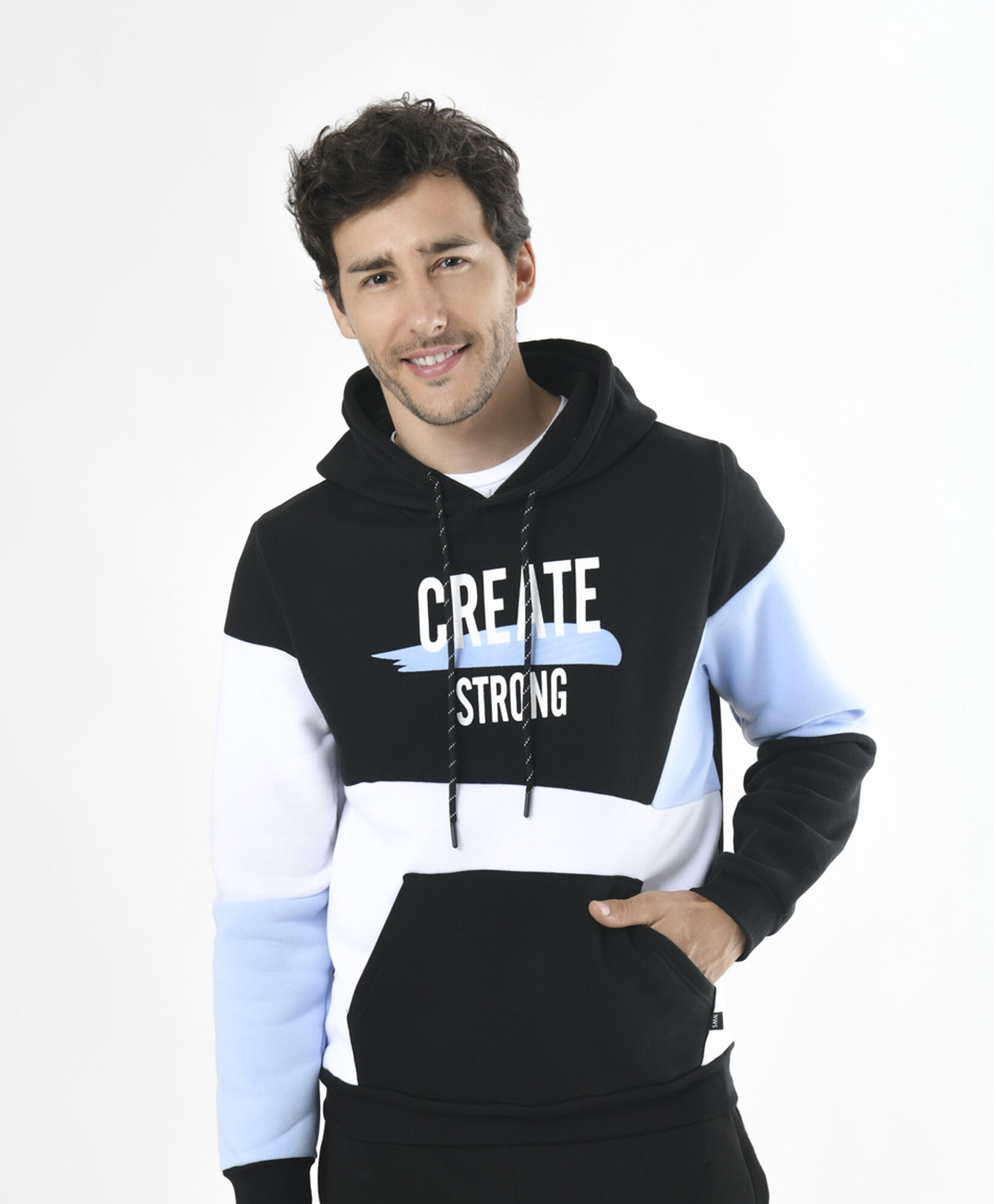 Polerón deportivo hombre tricolor Polerón deportivo hombre tricolor