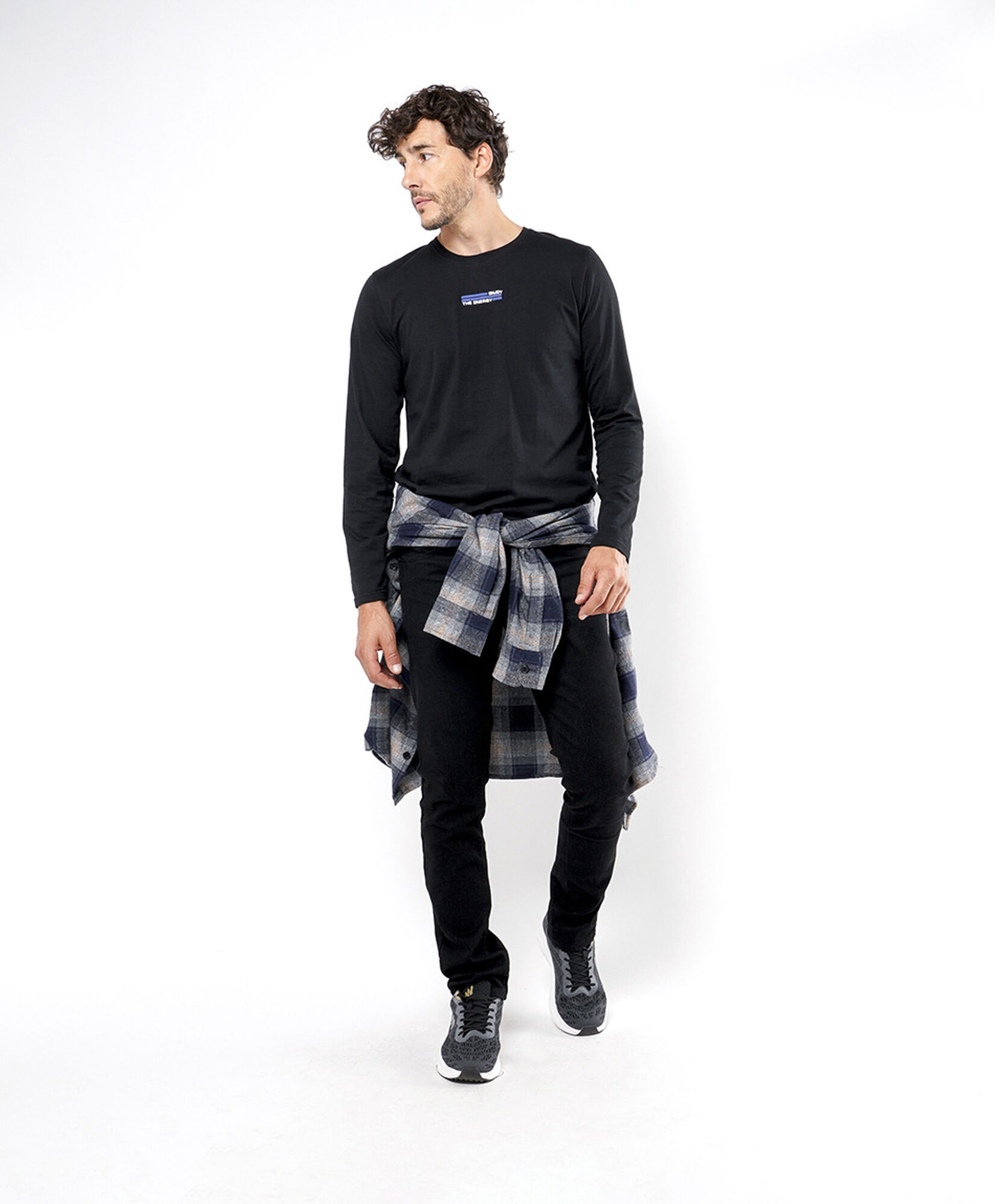 Chaqueta hombre leñadora beige azul Chaqueta hombre leñadora beige azul